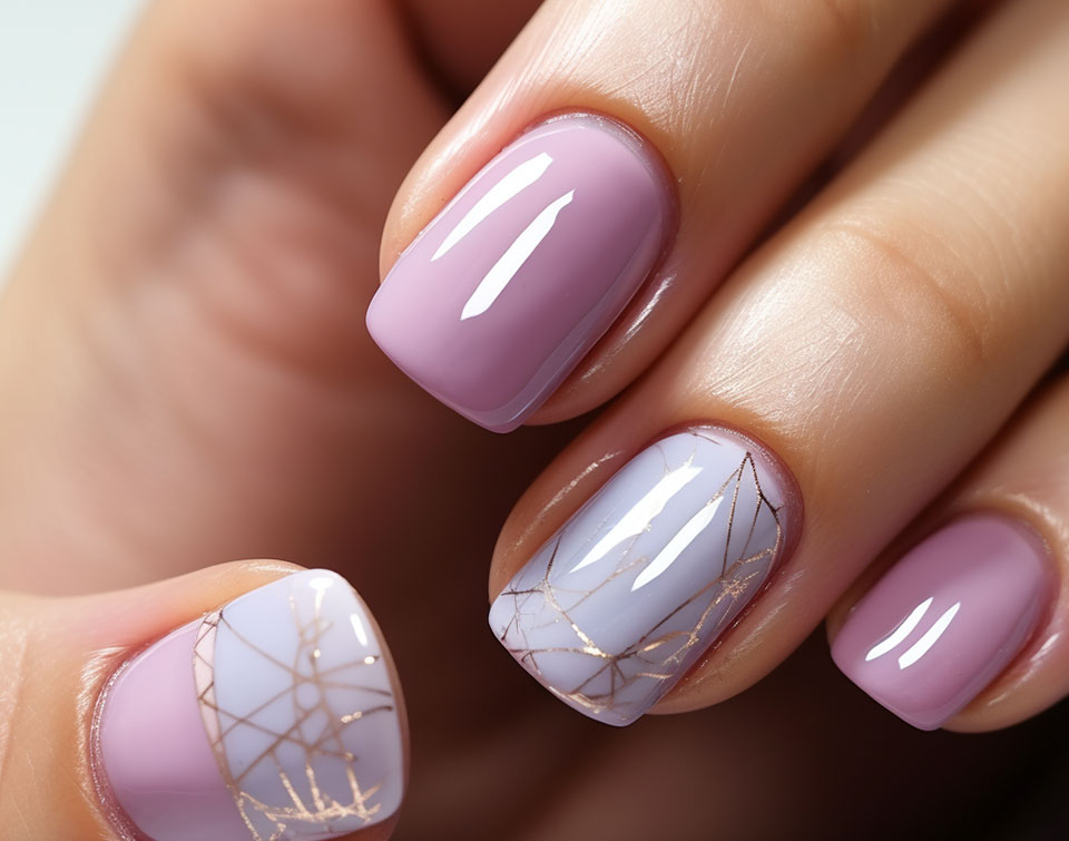 Изображение — lakmousse purple white art nails manicure gel lacquer Lakmousse purple white art nails manicure gel lacquer
